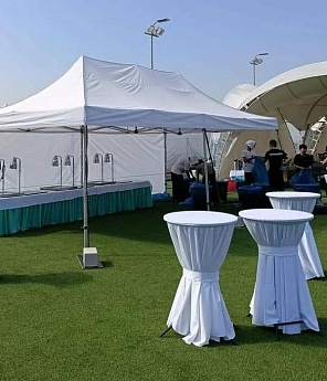 Установка шатров и навесов